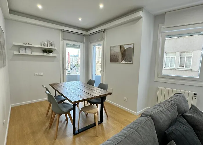 Comodidad Cerca De La Playa.. A Un Paso De Todo! 公寓 拉科鲁尼亚