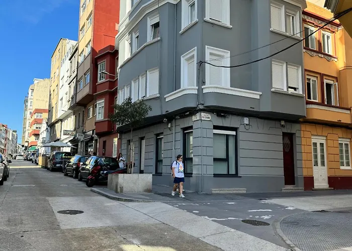 Comodidad Cerca De La Playa.. A Un Paso De Todo! 公寓 拉科鲁尼亚